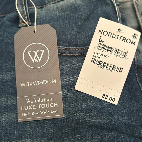 Wit & Wisdom Blue Flare Jeans - Picture 4 of 4